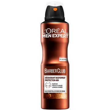 Déodorant protection 48h barber club MEN EXPERT - spray 150ml