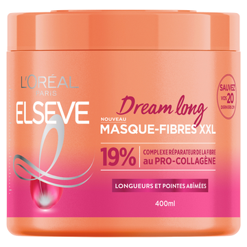 Masque capillaire Fibres XXL Longueurs et Pointe Abimées ELSEVE 400ml