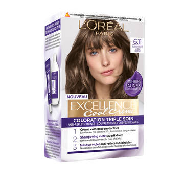 Coloration cheveux n°6.11 blond foncé cendré L'ORÉAL PARIS
