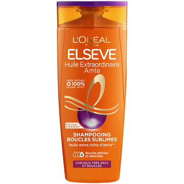 Shampooing Huile Extraordinaire Amla, Cheveux bouclés et très secs,ELSEVE fl.300ml