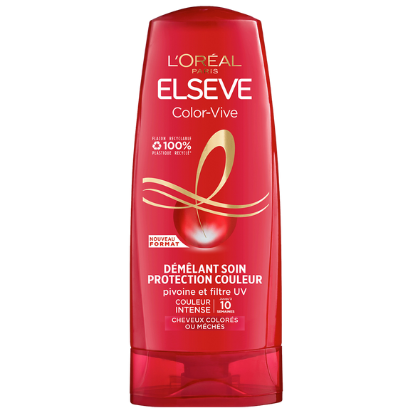 Après-shampooing color vive cheveux colorés ELSEVE 300ml