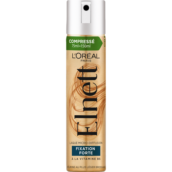 Laque coiffante fixation forte longue tenue ELNETT - spray 75ml