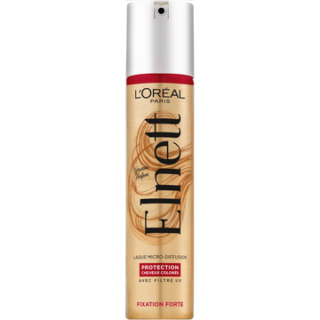 Laque coiffante cheveux colorés longue tenue ELNETT - 200ml