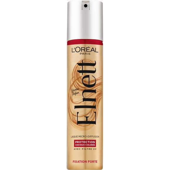 Laque coiffante cheveux colorés longue tenue ELNETT - 200ml