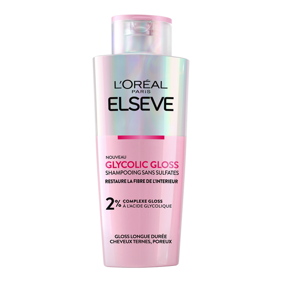 Shampoing sans sulfates glycolic gloss ELSEVE - flacon 200ml
