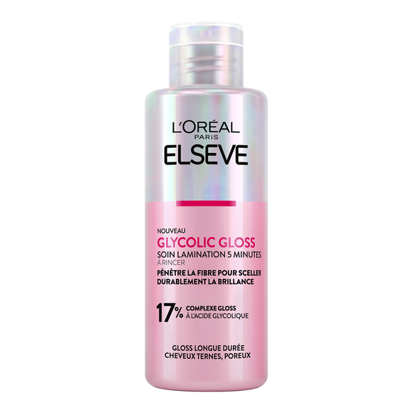 Soin lamination brillance glycolic gloss ELSEVE - flacon 200ml