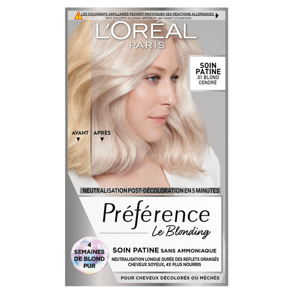 Soin patine n°01 blond cendré post-décoloration L'ORÉAL PARIS