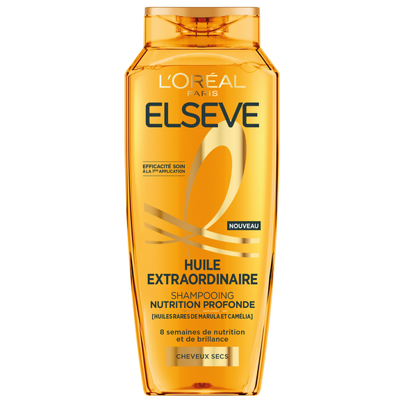 Shampoing nutrition éclat huiles rares ELSEVE - flacon 250ml