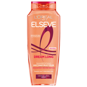 Shampoing Reconstructeur Kératine Huile de Ricin ELSEVE DREAM LONG -250 ml