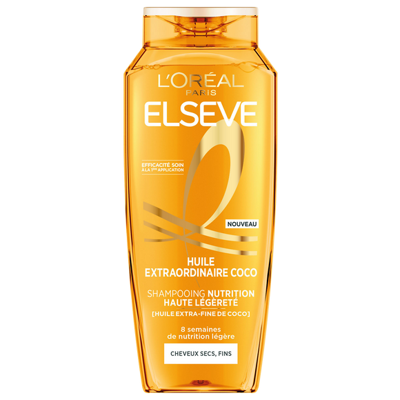 Shampoing nutrition haute légèreté coco ELSEVE - flacon 250ml
