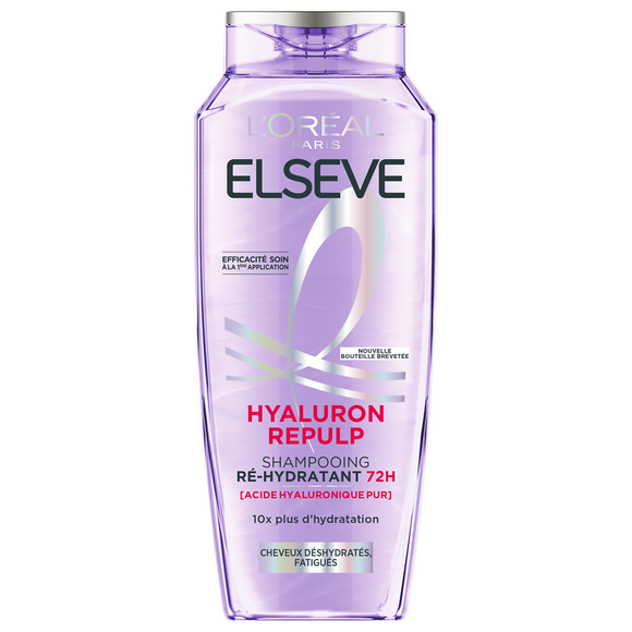 Shampooing purifiant ré-hydratant 72h ELSEVE HYALURON REPULP -250 ml