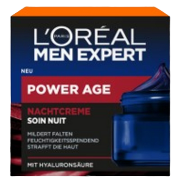 Soin nuit acide hyaluronique power age MEN EXPERT - pot 50ml