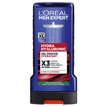 Gel douche hydratant triple actions hyaluronic power MEN EXPERT - 300ml