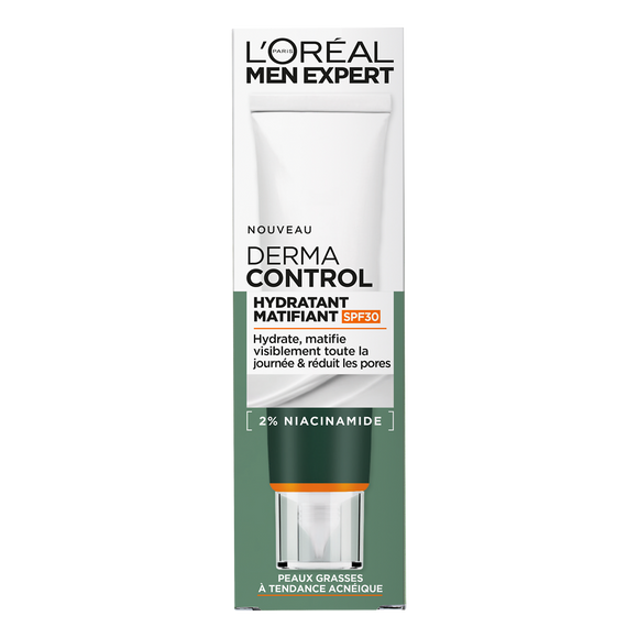 Soin hydratant matifiant spf30 derma control MEN EXPERT - tube 40ml