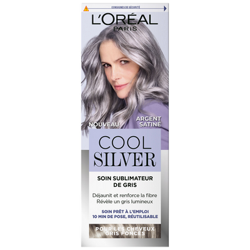 Coloration cheveux argent satiné sans ammoniaque L'ORÉAL PARIS