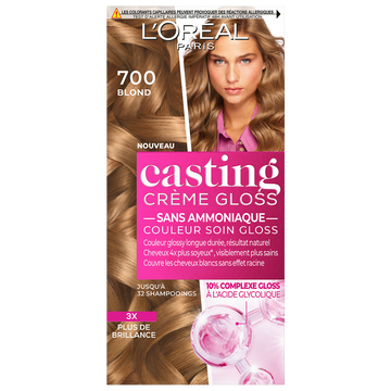 Coloration cheveux n°700 blond casting crème gloss L'ORÉAL PARIS
