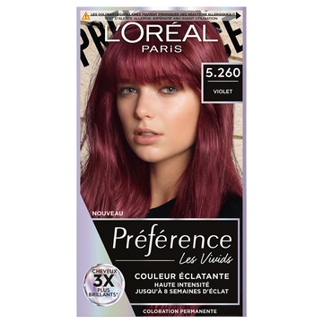 Coloration cheveux n°5.26 violet éclatant L'ORÉAL PARIS