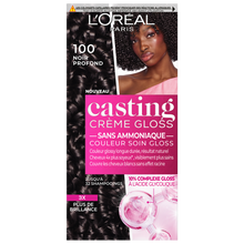 Coloration cheveux n°100 noir profond casting crème gloss L'ORÉAL PARIS