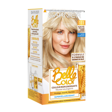 Coloration permanente BELLE COLOR, blond très très clair cendré n°111