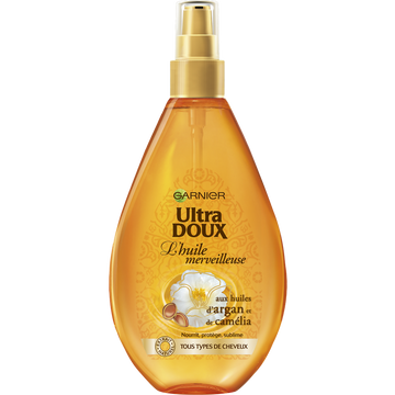 Huile Merveilleuse Argan et Camélia ULTRA DOUX 150ml