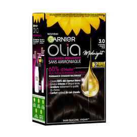Coloration permanente sans ammoniaque châtain foncé pur n°3.0 OLIA