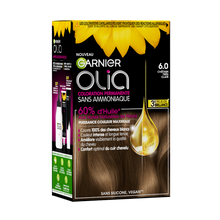 Coloration cheveux n°6.0 châtain très clair sans ammoniaque olia GARNIER