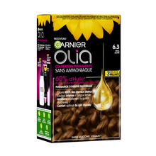 Coloration cheveux n°6.3 miel doré permanente sans ammoniaque olia GARNIER