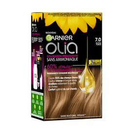 Coloration permanente sans ammoniaque OLIA, blond foncé n°7.0