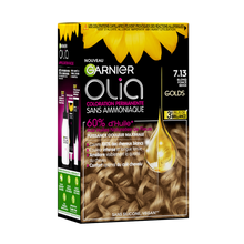 Coloration cheveux n°7.13 blond beige foncé sans ammoniaque olia GARNIER