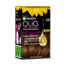Coloration cheveux n°6.35 noisette permanente sans ammoniaque olia GARNIER