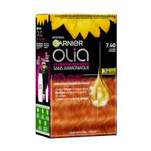 Coloration cheveux n°7.40 cuivre intense permanente olia GARNIER