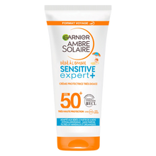 Crème solaire protectrice "bébé à l'ombre" IP50+ AMBRE SOLAIRE GARNIER, tube de 50ml