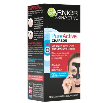 Pure Active Masque Visage Peel-off Charbon Anti-imperfections GARNIERx1