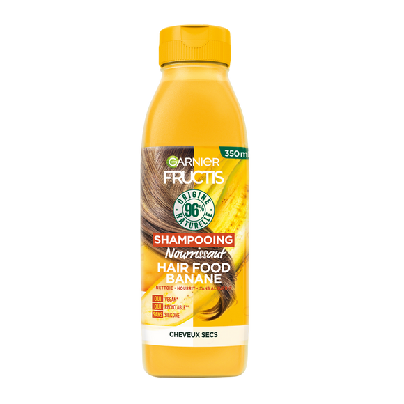 Shampoing vegan nourrissant à la banane FRUCTIS - flacon 350ml