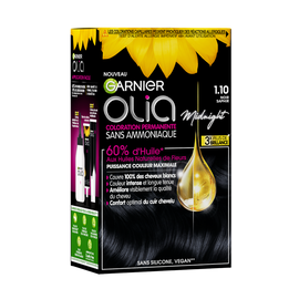 Coloration permanente sans ammoniaque OLIA black sapphir 1.10