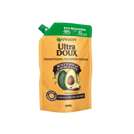 Shampooing Nourrissant Avocat Karité Eco Recharge ULTRA DOUX 500ml