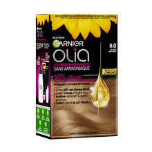 Coloration cheveux n°8.0 blond naturel permanente olia GARNIER