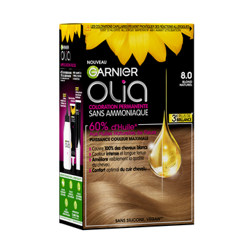 Coloration permanente OLIA blond naturel 8.0