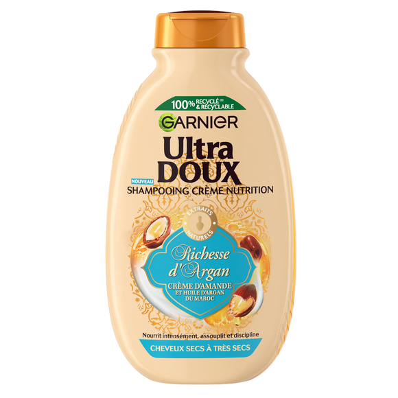 Shampooing Crème Nutrition Richesse d'Argan ULTRA DOUX 250ml