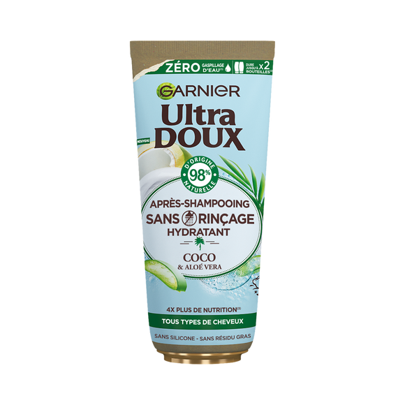 Soin capillaire sans rinçage eau de coco aloe ULTRA DOUX HAIRCARE 200ml