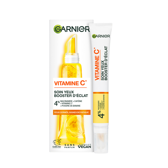 Soin yeux booster d'éclat à la vitamine c skinactive GARNIER - flacon15ml