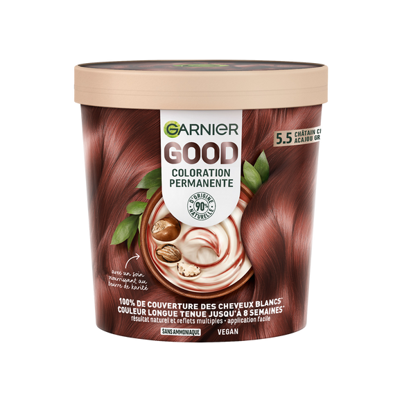 Coloration oxydation kit ombre 5.5 auburn hibiscus brown GOOD