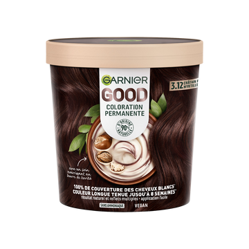 Coloration GARNIER good oxydation kit ombre 3.12 chatain fonce myrtille