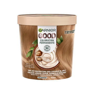 Coloration oxydation kit ombre 7.12 blond foncé café crème GOOD