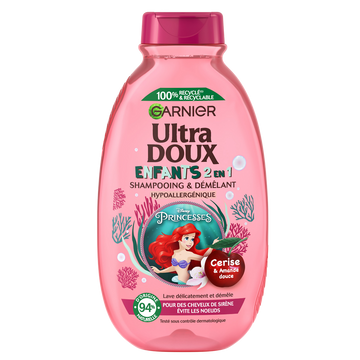 Shampooing Démêlant Enfant Cerise Petite Sirène ULTRA DOUX 300ml