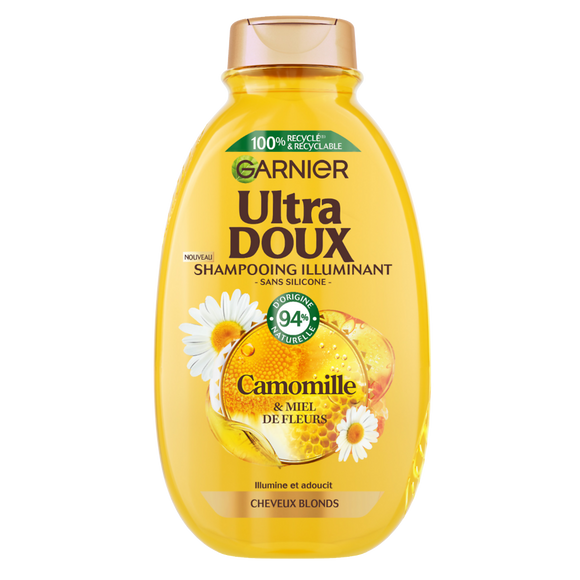 Shampooing illuminant camomille et miel de fleurs GARNIER -300 ml