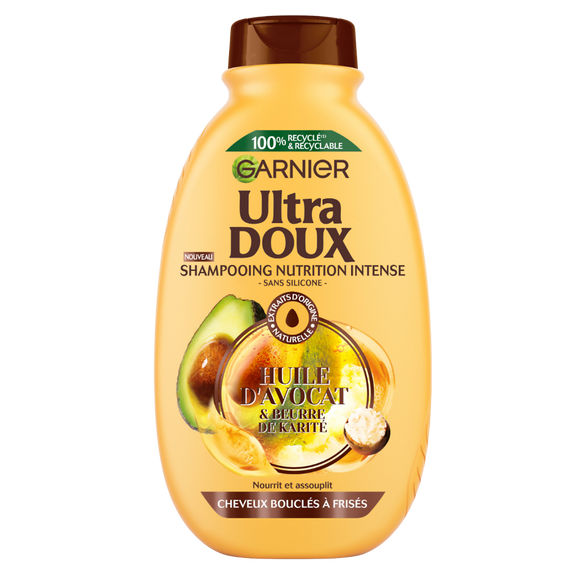 Shampooing ultra doux avocat karité GARNIER 300ml