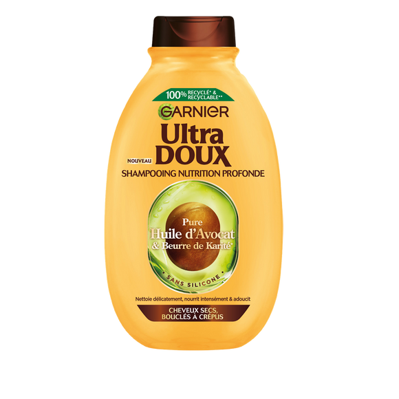 Shampooing nutrition cheveux bouclés à frisés ULTRA DOUX -300 ml