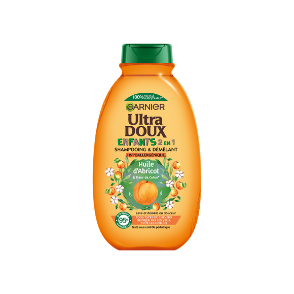 Shampooing enfants 2-en-1 abricot ULTRA DOUX -300 ml