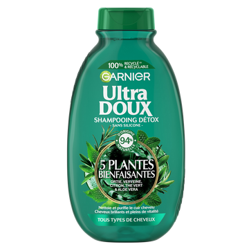 Shampooing Détox Purifiant 5 Plantes Bienfaisantes ULTRA DOUX 300ml